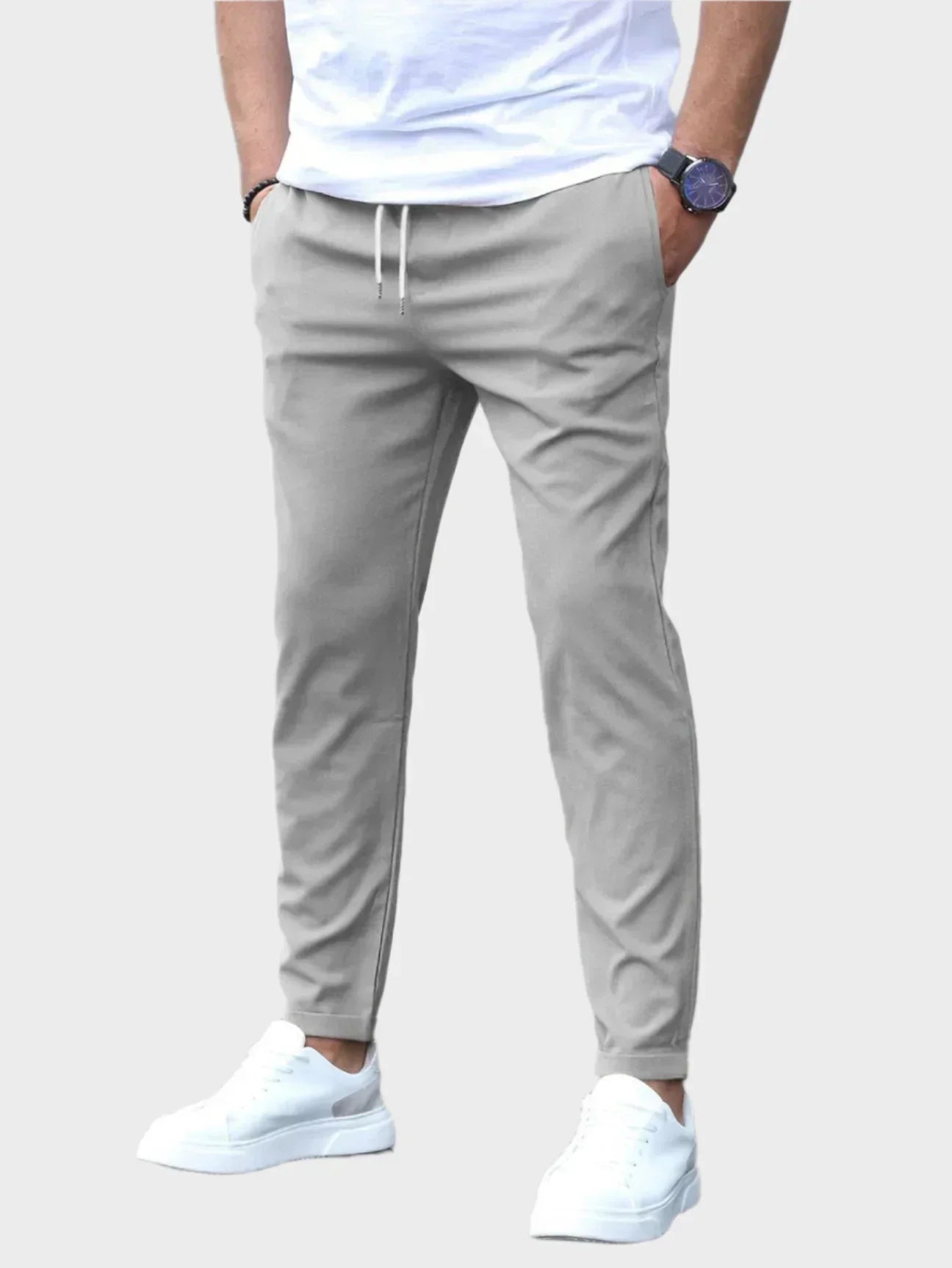 Men's The Jake Comfortable Trousers with Pockets and Drawstring