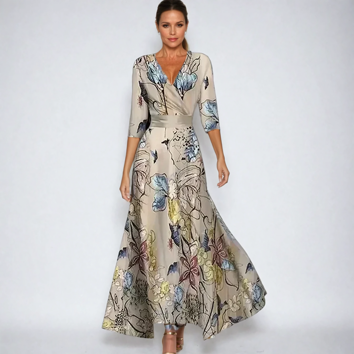Emily | Women's Stylish Floral Party Maxi Dress