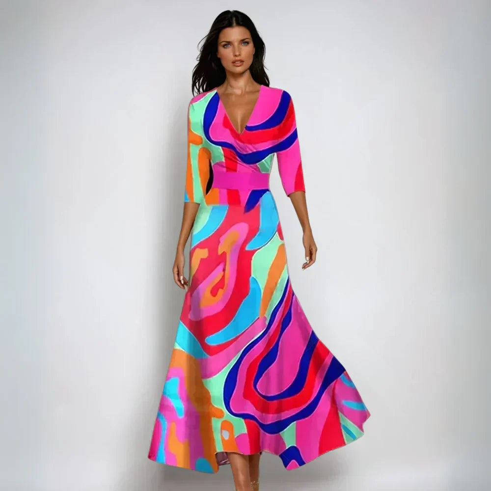 Emily | Women's Stylish Floral Party Maxi Dress
