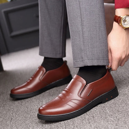 Mike | Men's Cushioned Slip-On Business Shoes