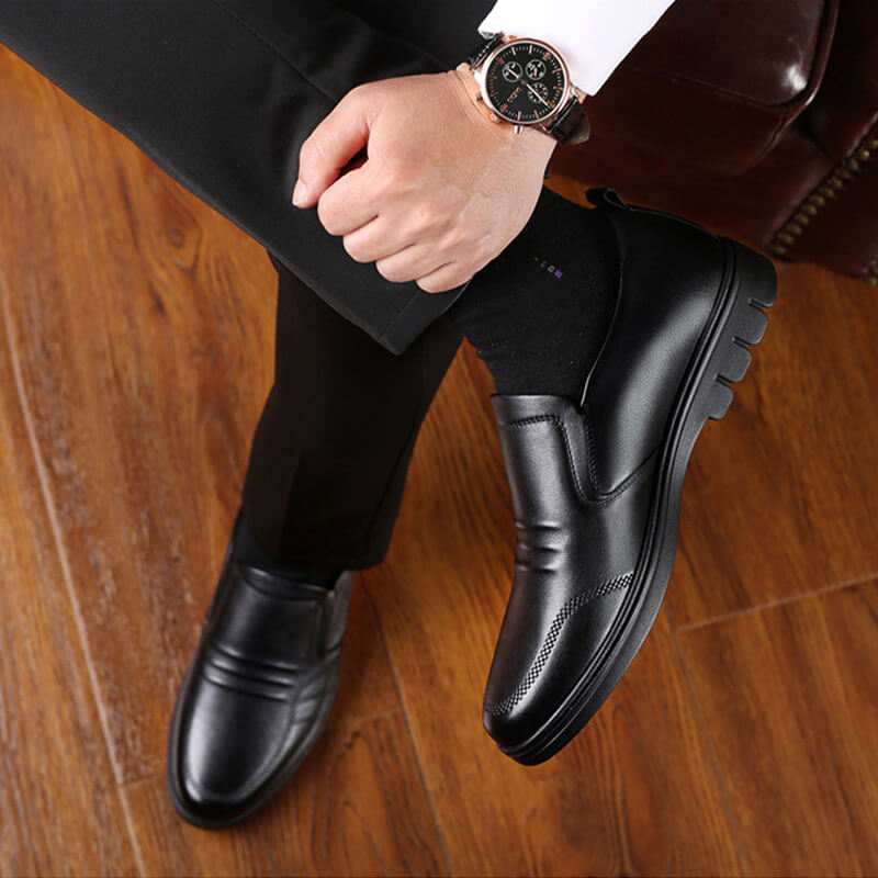 Mike | Men's Cushioned Slip-On Business Shoes
