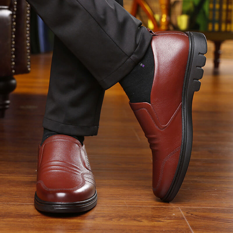 Mike | Men's Cushioned Slip-On Business Shoes