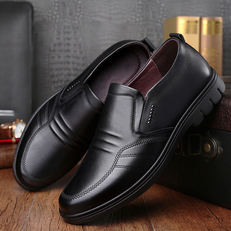 Mike | Men's Cushioned Slip-On Business Shoes