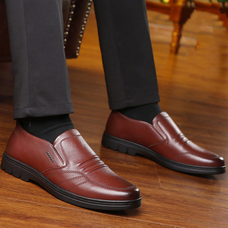 Mike | Men's Cushioned Slip-On Business Shoes