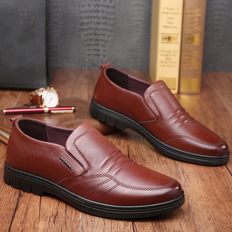 Mike | Men's Cushioned Slip-On Business Shoes
