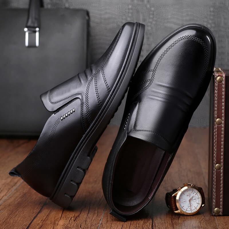 Mike | Men's Cushioned Slip-On Business Shoes