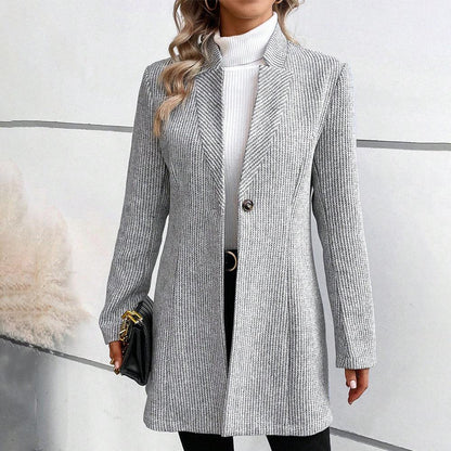 Tanja | Women's Classy Collarless Long Sleeve Outerwear