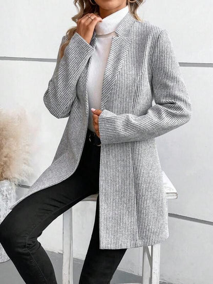 Tanja | Women's Classy Collarless Long Sleeve Outerwear
