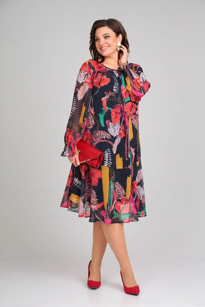 Andrea | Women's Stylish Floral Midi Dress