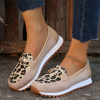 Mindy | Women's Lightweight Slip-On Animal Print Cushioned Loafers