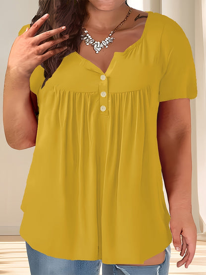Zoey | Women's Stylish Plus Size Pleated Blouse