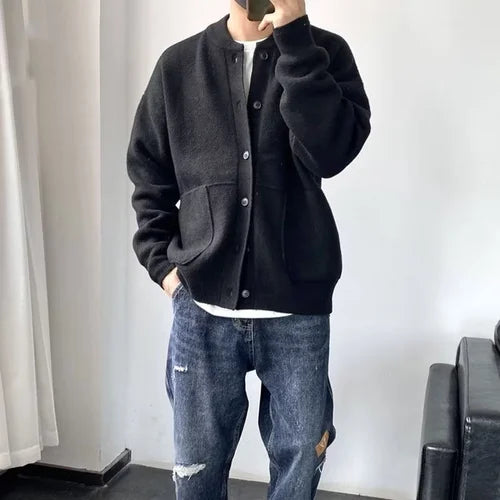 Harry | Men's Relaxed Elegant Soft Pull Cardigan