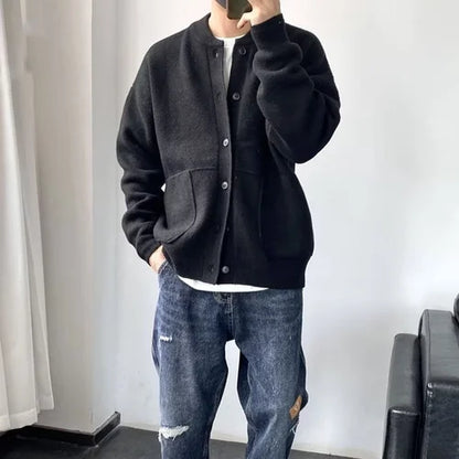 Harry | Men's Relaxed Elegant Soft Pull Cardigan