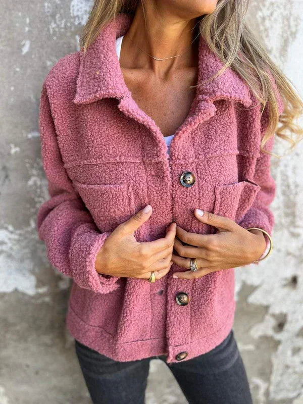 Dion | Women's Short Jacket with Lapels and Pockets