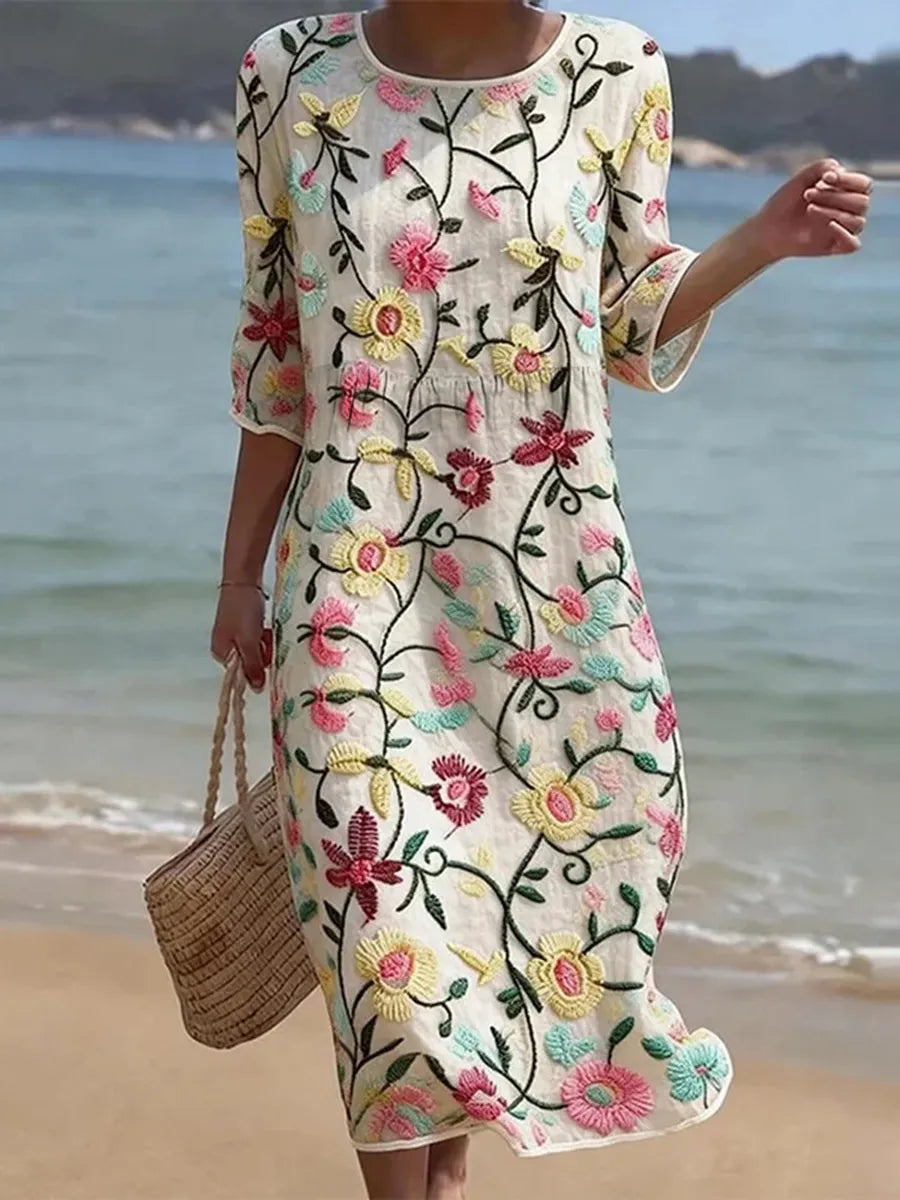 Rebecca | Women's Floral Pattern Maxi Dress