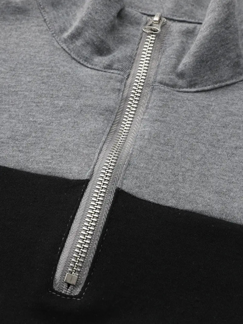 Men's Brit & Boho | The Aspen Colourblock Quarter-Zip