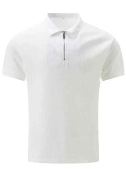 Men's Brit & Boho | The Summer Zip Polo with Short Sleeve