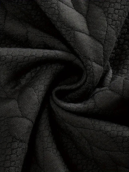 Men's Brit & Boho | Casual Jacquard Quarter-Zip Jumper