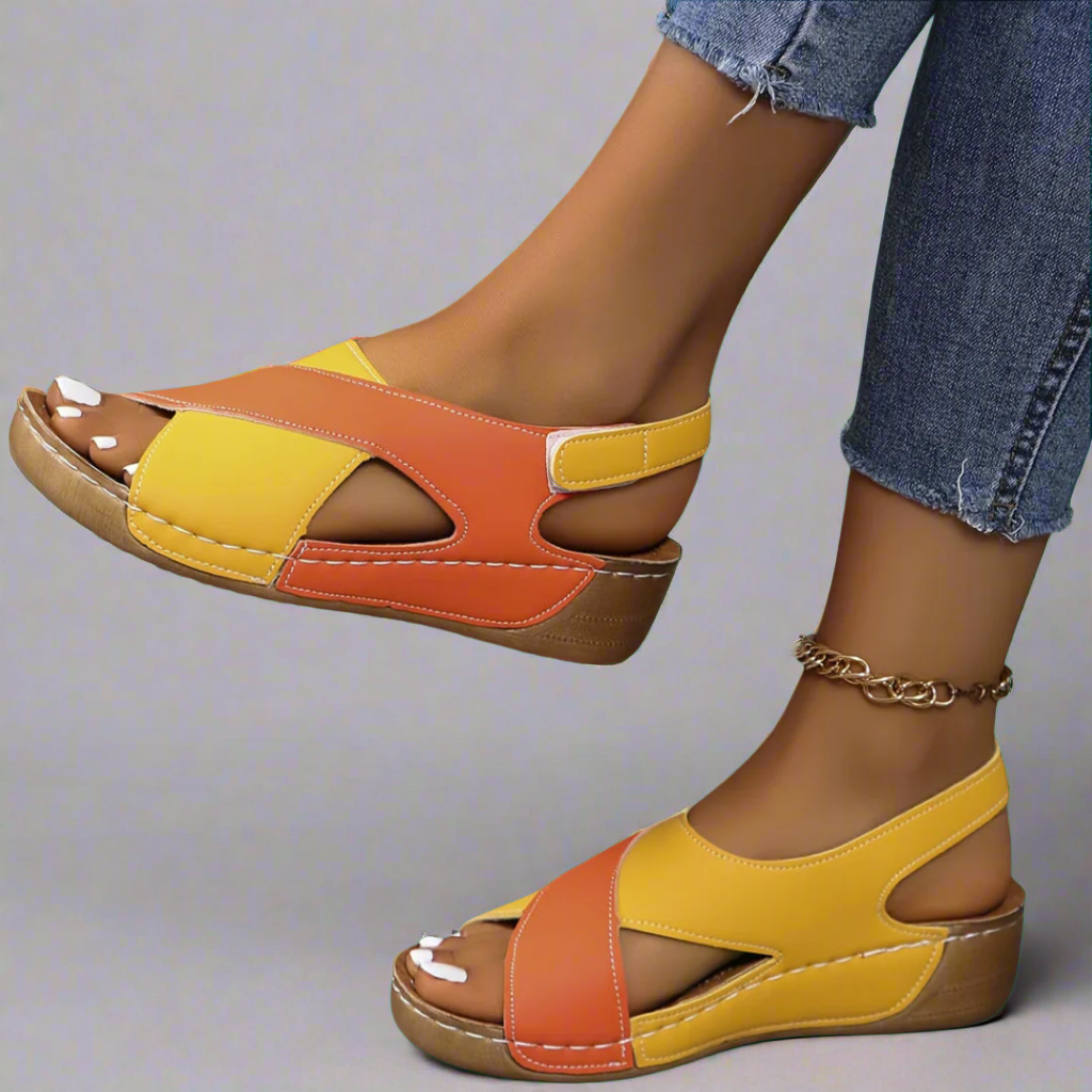 Hildegard | Women's Cushioned Open-Toe Premium Comfort Orthopedic Sandals
