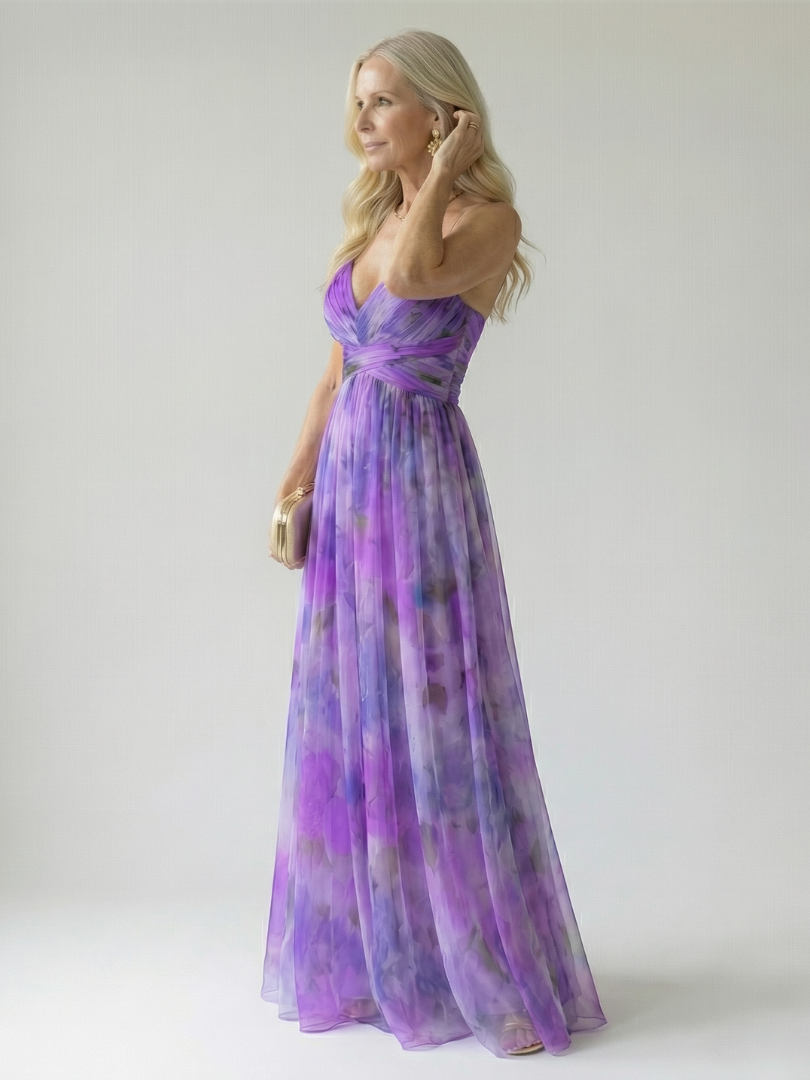 Isel | Women's Soft Wrap Maxi Dress