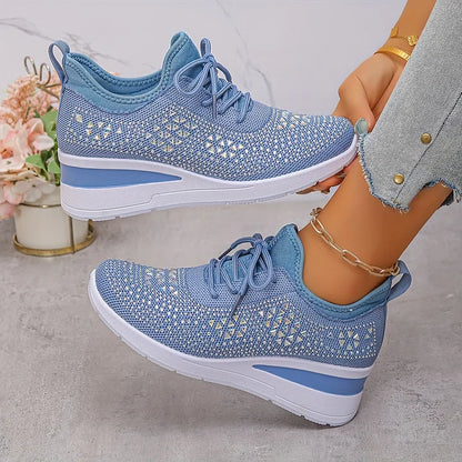 Lauryn | Women's Cushioned Lace-Up Ultra Comfortable Orthopedic Trainers