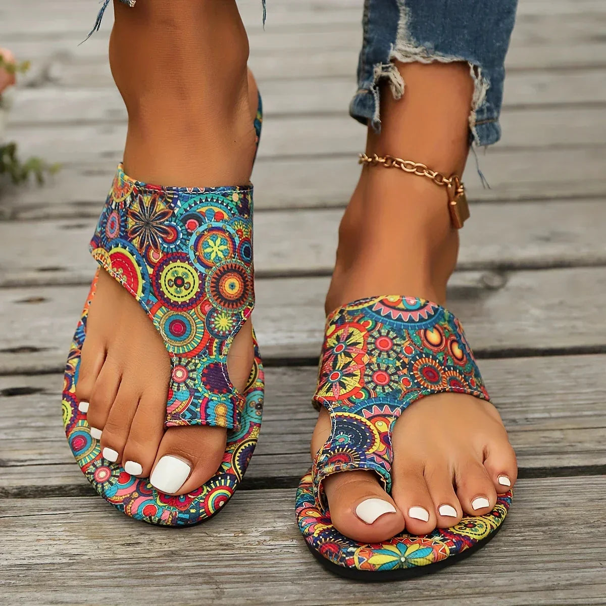 Rosa | Women's Breathable Open-Toe Vintage Bohemian Sandals