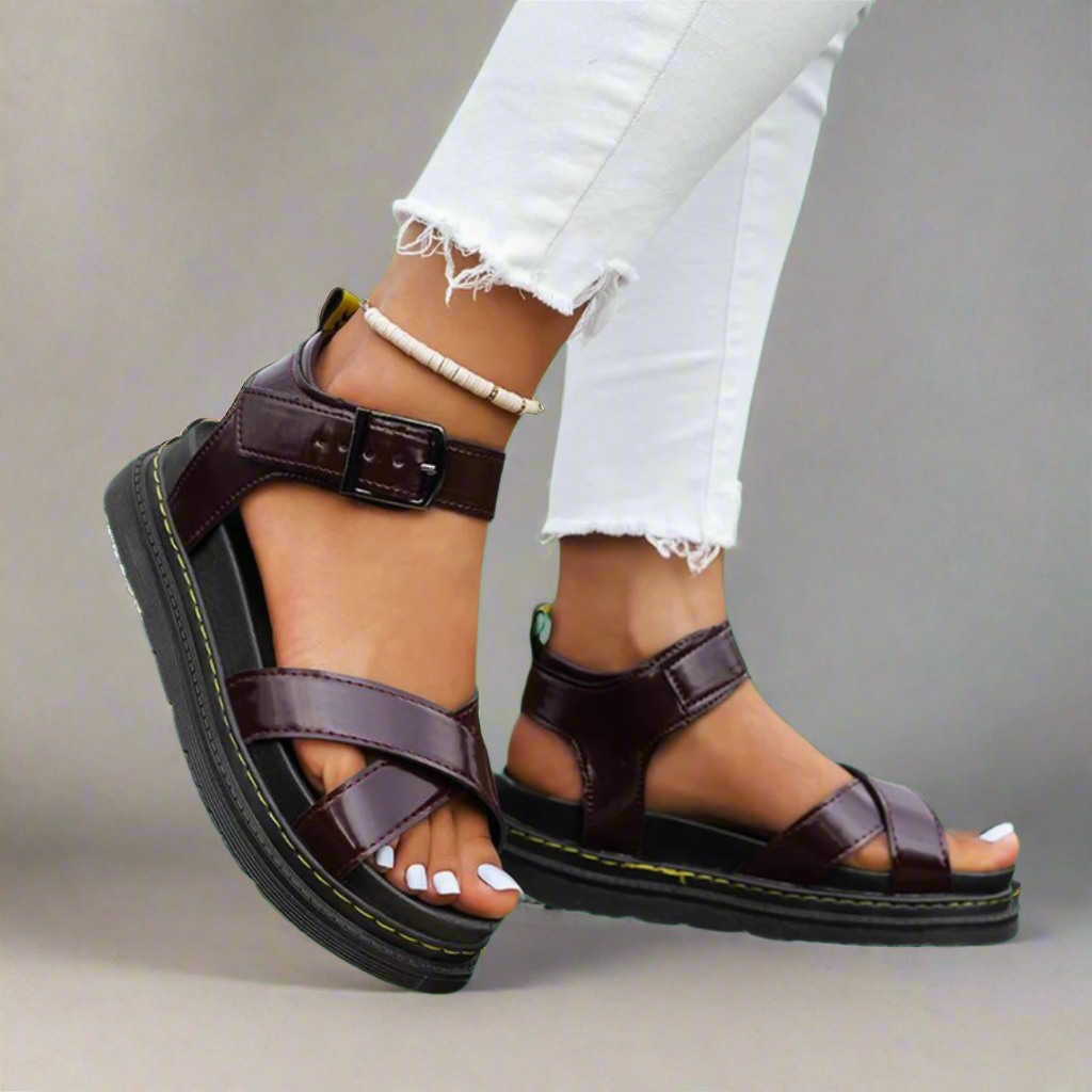 Verena | Women's Slip-Resistant Open-Toe Orthopedic Sandals Made of Soft Material