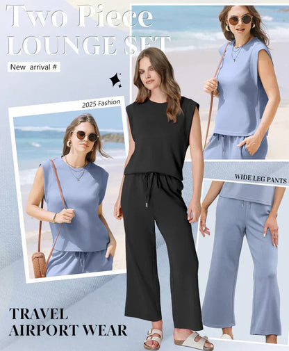 Neri | Women’s Two-Piece Lounge Set with Pockets and Drawstring