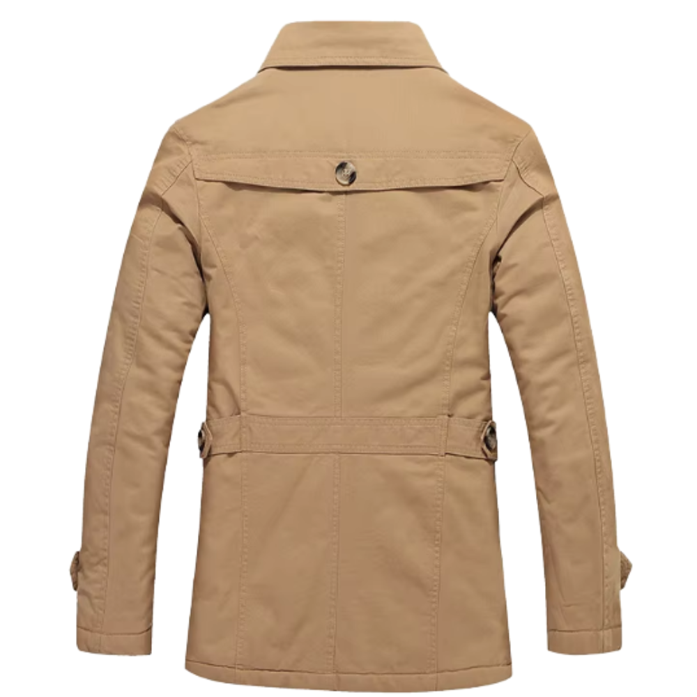 Men's Elegant Padded Trench Coat