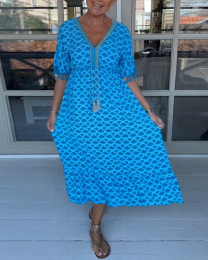 Tina | Women's Printed Casual Midi Dress