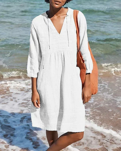 Serena | Women's Relaxed Bohemian Midi Dress