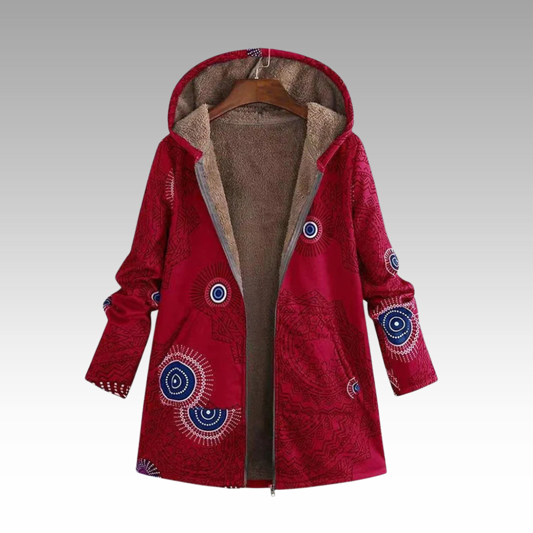 Cozeva | Women's Boho-Inspired Winter Jacket with Pockets