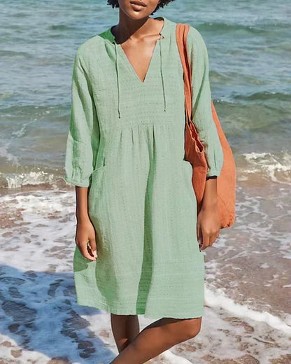 Serena | Women's Relaxed Bohemian Midi Dress