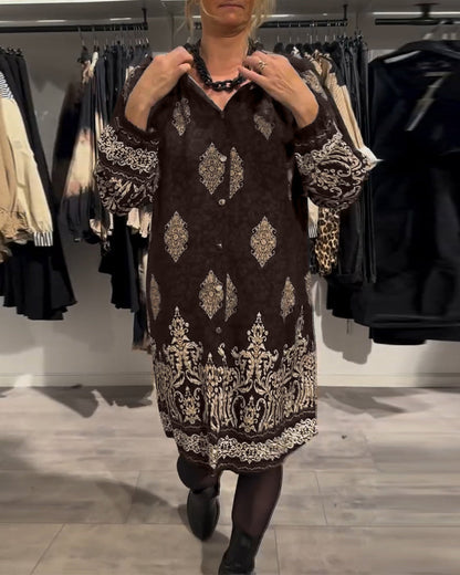 Ilse | Women's Vintage-Inspired Dress with Button Placket