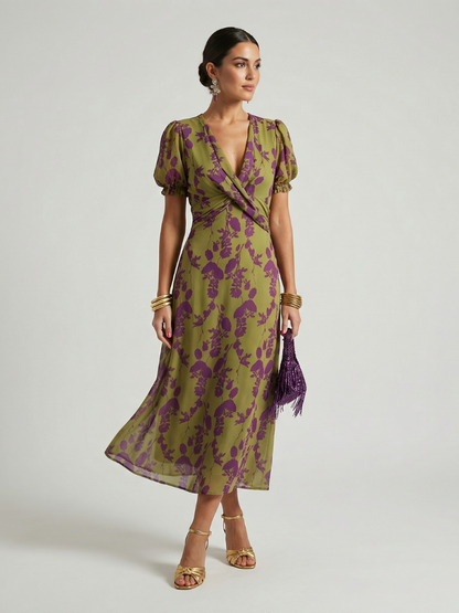 Virel | Women's Relaxed Floral Midi Dress