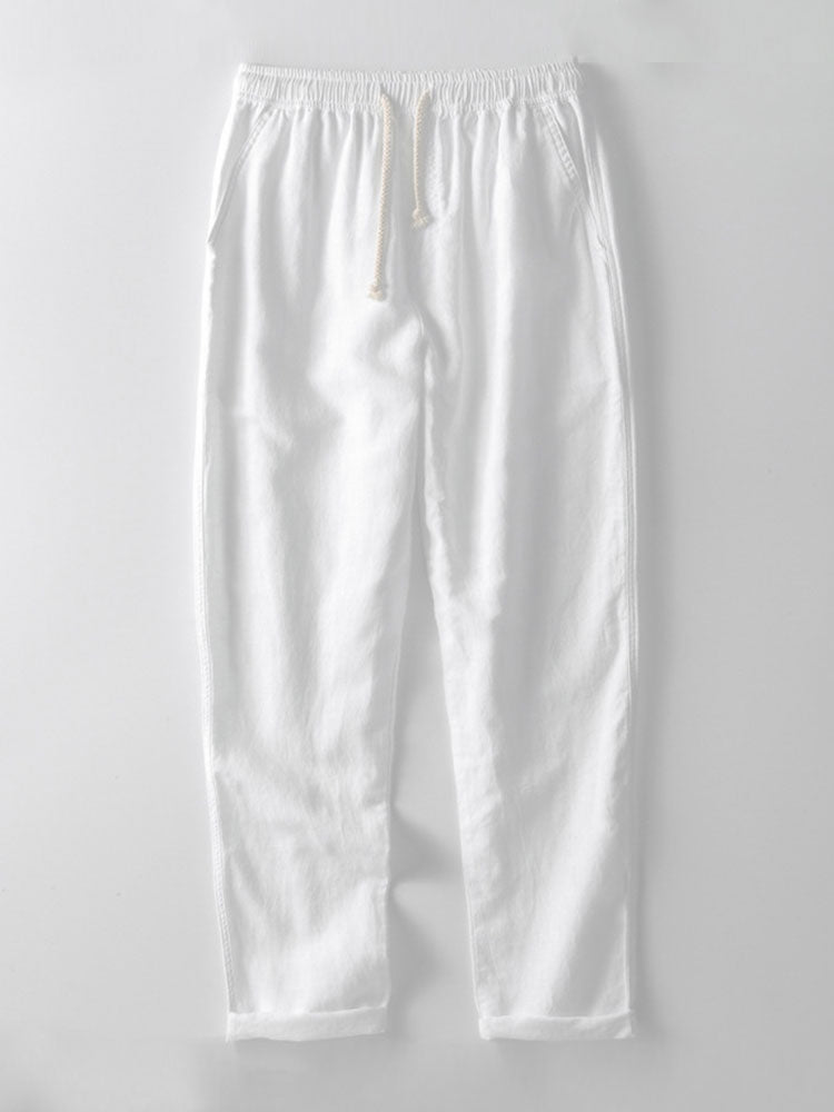 Men's Button-Up Shirt and Straight Leg Trousers in Blend