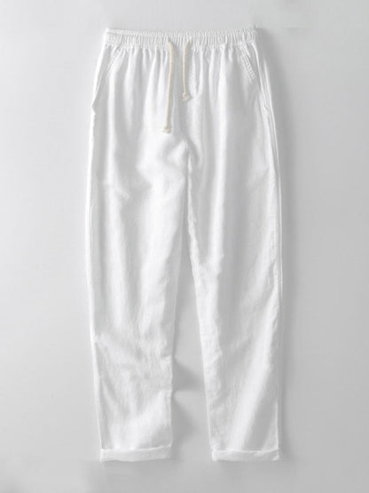 Men's Button-Up Shirt and Straight Leg Trousers in Blend