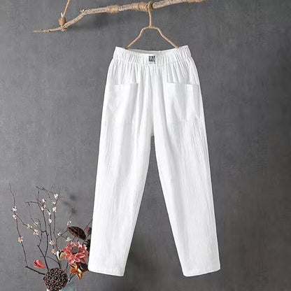 Stephanie | Women's Blend Trousers with Pockets