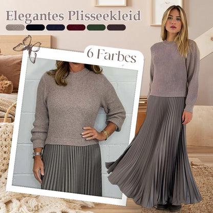Sophie | Women's Elegant Pleated Midi Dress