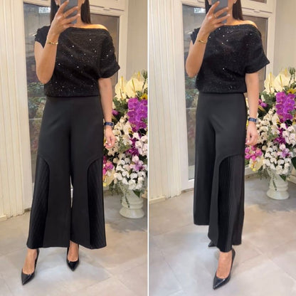 Yumi | Women's Elegant Two-Piece Set with Sequins
