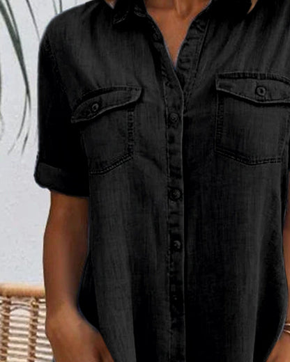 Sandra | Women's Airy Summer Dress with Round Neck and Short Sleeve