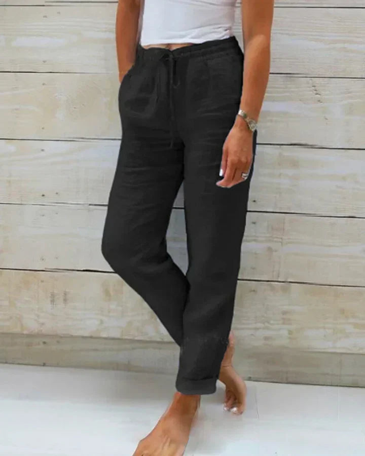 Melanie | Relaxed Casual Women's Trousers with Drawstring