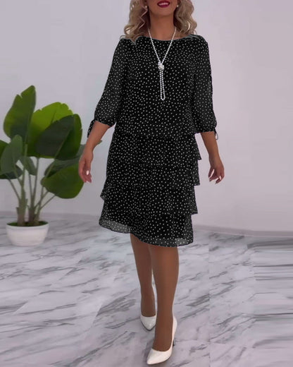 Tilly | Women's Polka Dot Layered Mini Dress