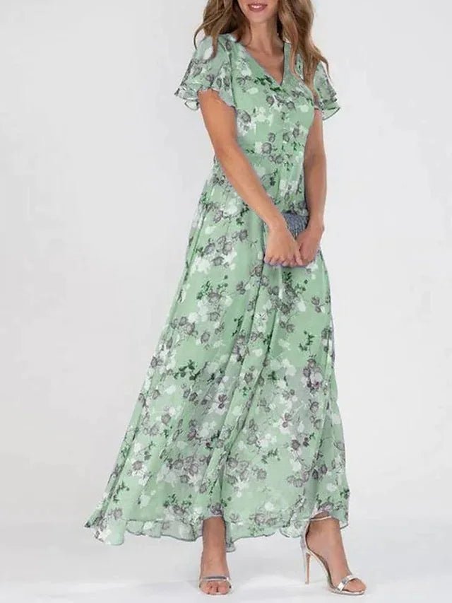Zia | Women's Glamorous Tummy Covering Maxi Dress
