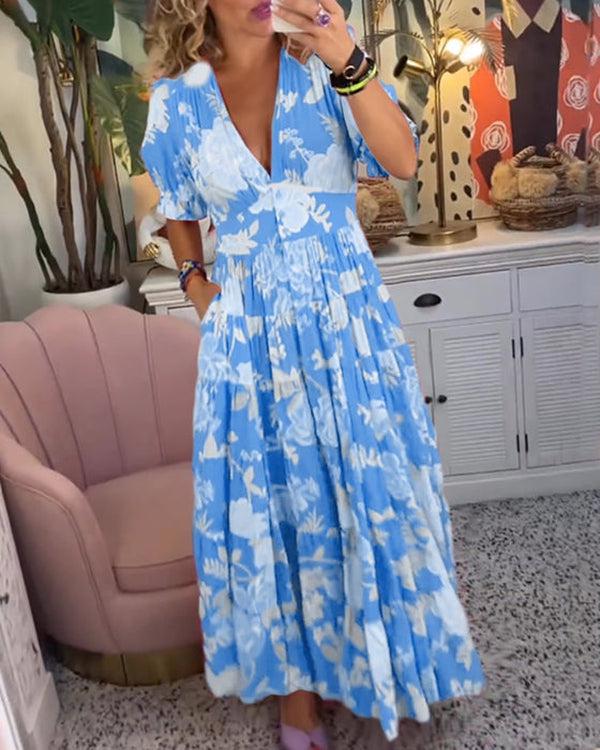Floriana | Women's Vibrant Floral Maxi Dress