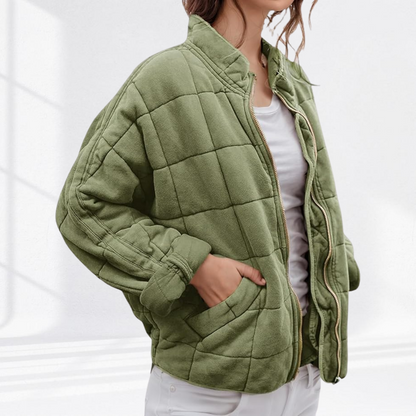 Sloane | Women's Quilted Comfort Jacket with Round Neck and Long Sleeve
