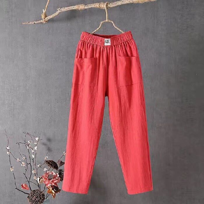Stephanie | Women's Blend Trousers with Pockets