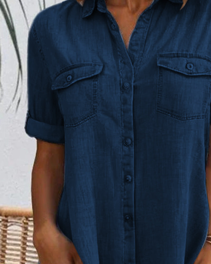 Sandra | Women's Airy Summer Dress with Round Neck and Short Sleeve