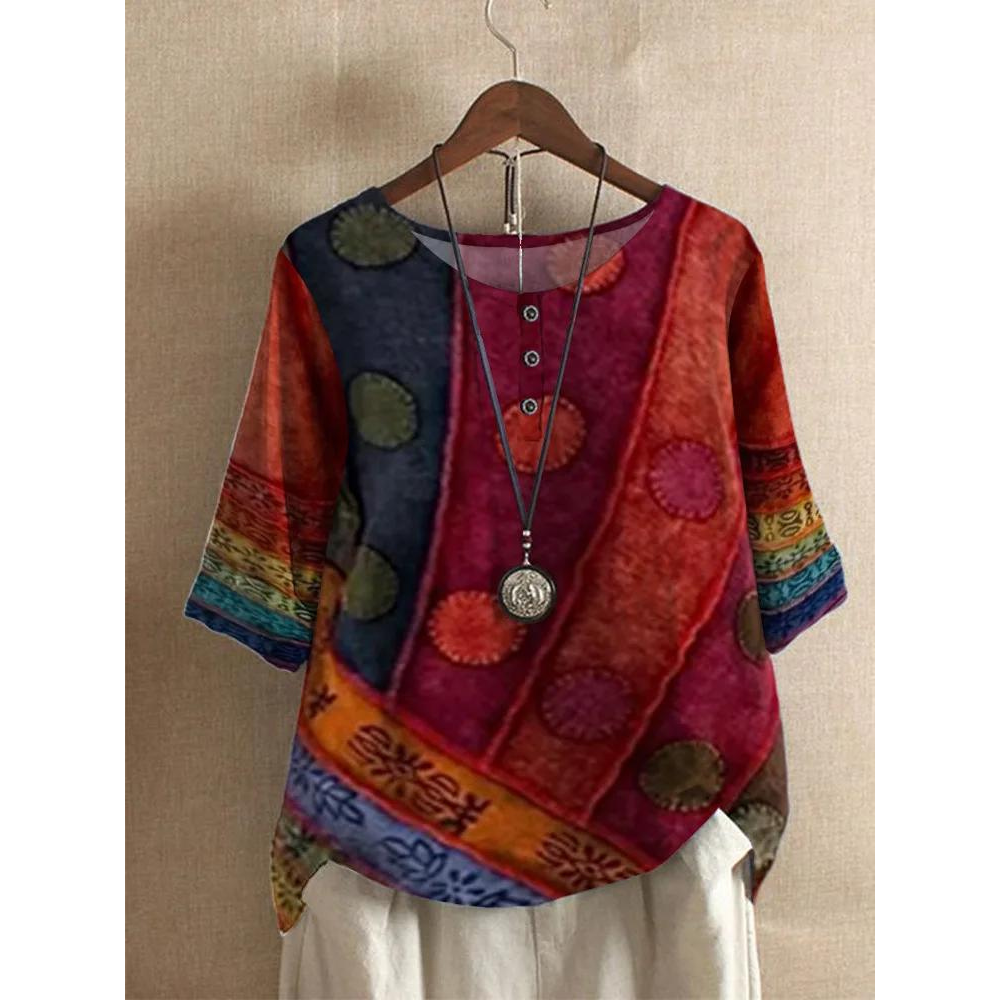 Valarie | Women's Colourful Bohemian Top