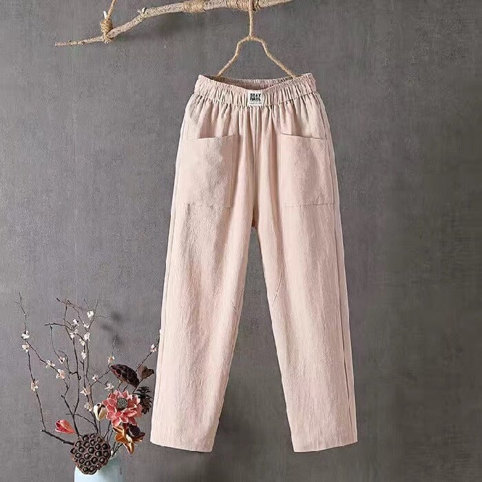 Stephanie | Women's Blend Trousers with Pockets